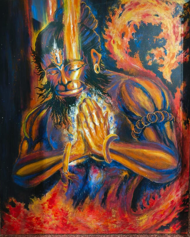 Lord Hanuman : Peace in Flame