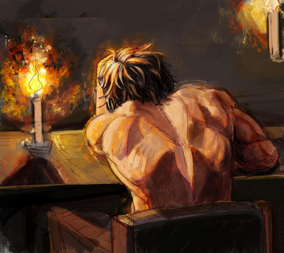 back study, Clive rosfield